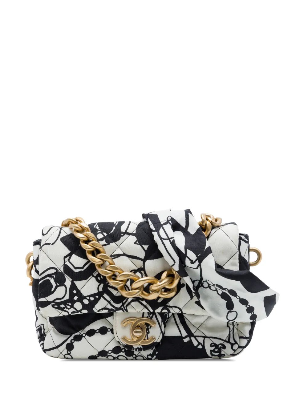 2021-2026 Mini Printed Canvas Deer Coco Flap satchel