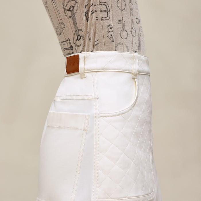 Blanc Naturel Wrap Miniskirt