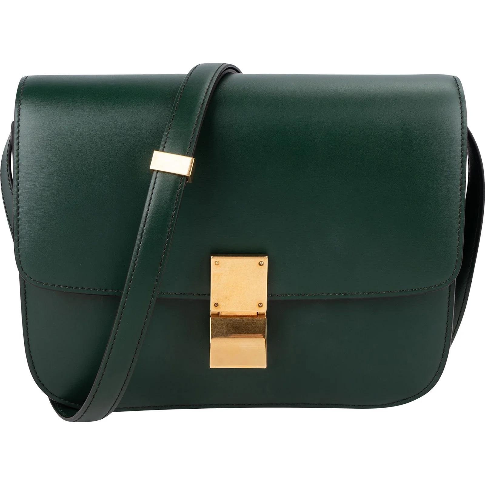 Classic leather crossbody bag