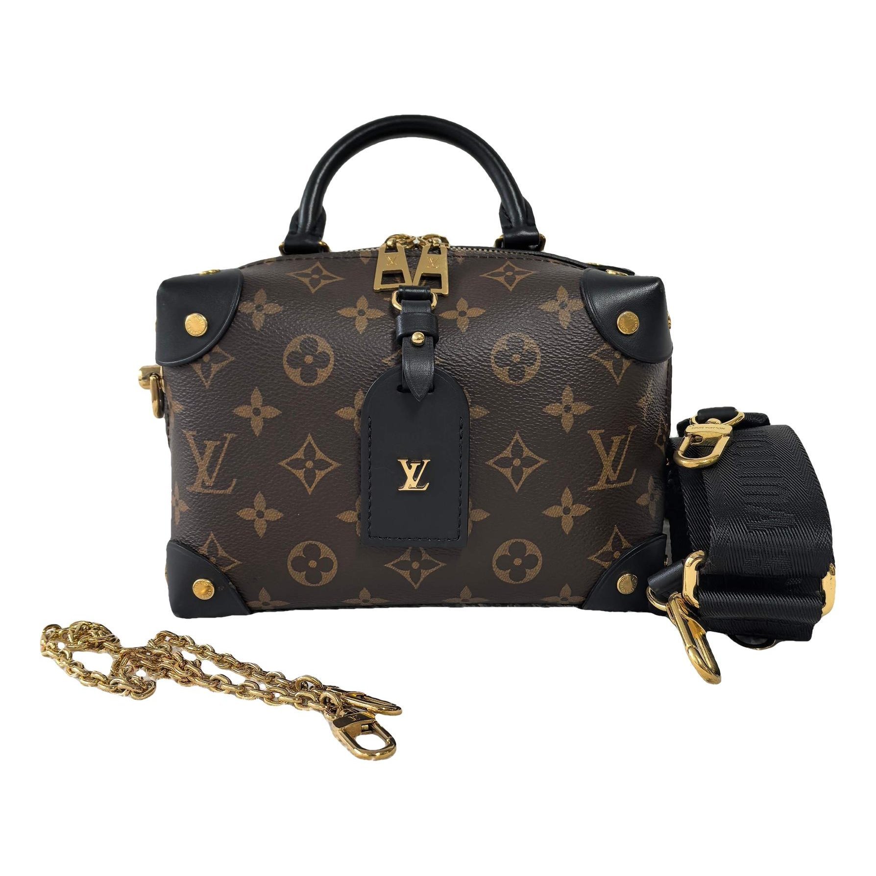 Petite Malle Souple leather handbag
