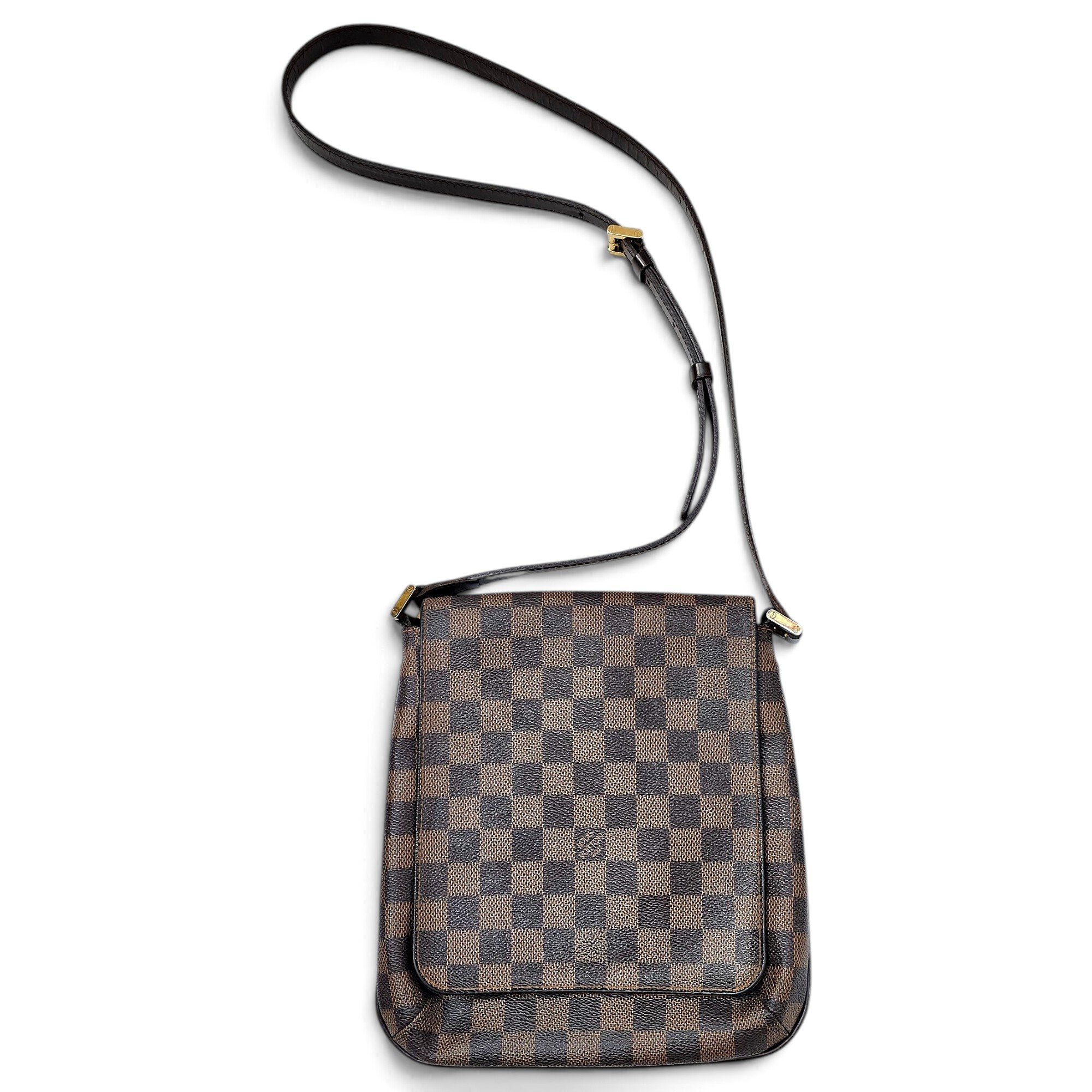 Musette leather crossbody bag
