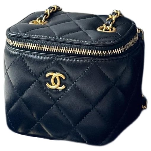 Trendy CC Vanity leather crossbody bag