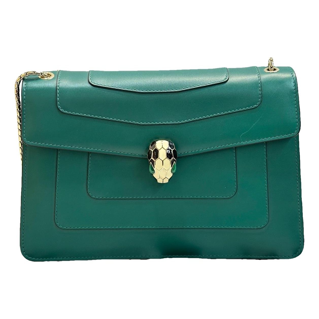 Serpenti leather handbag
