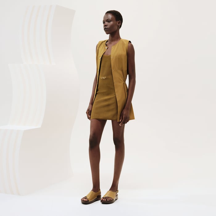 Vert Bronze Twinset Short Dress Set