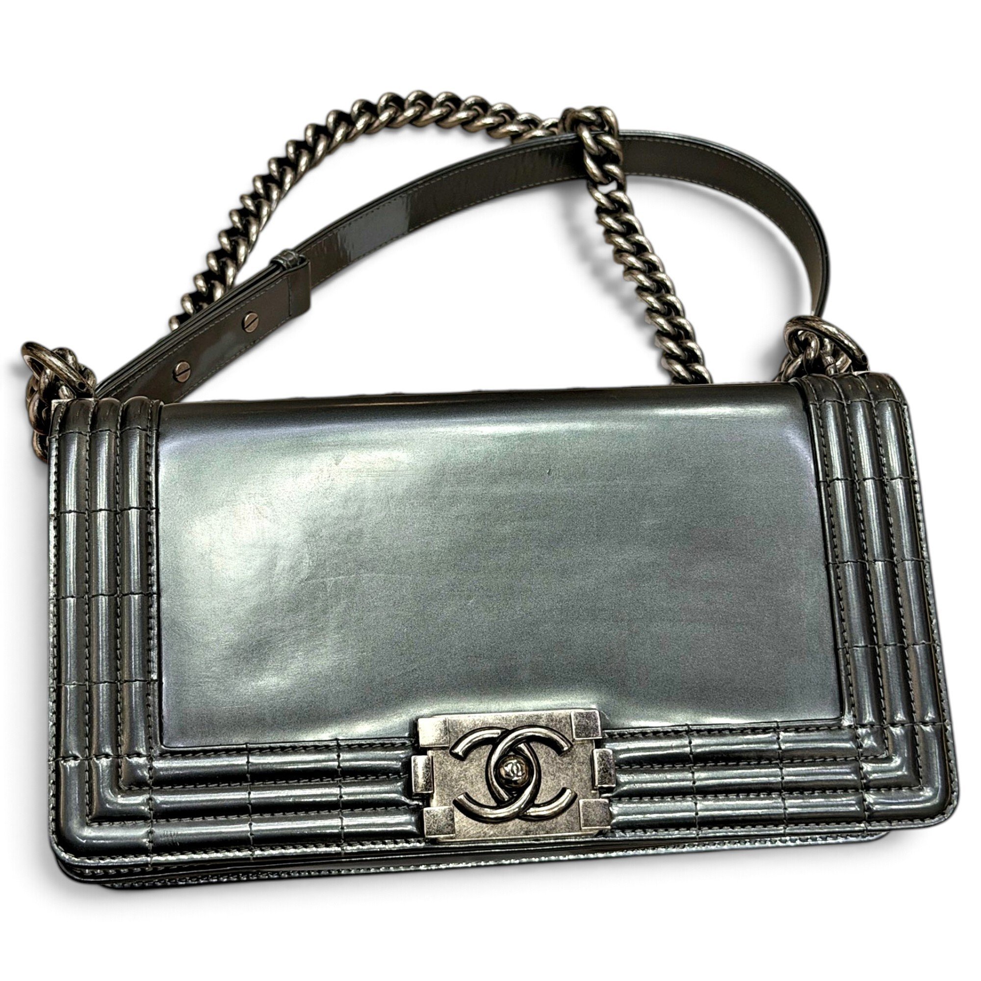Boy patent leather handbag