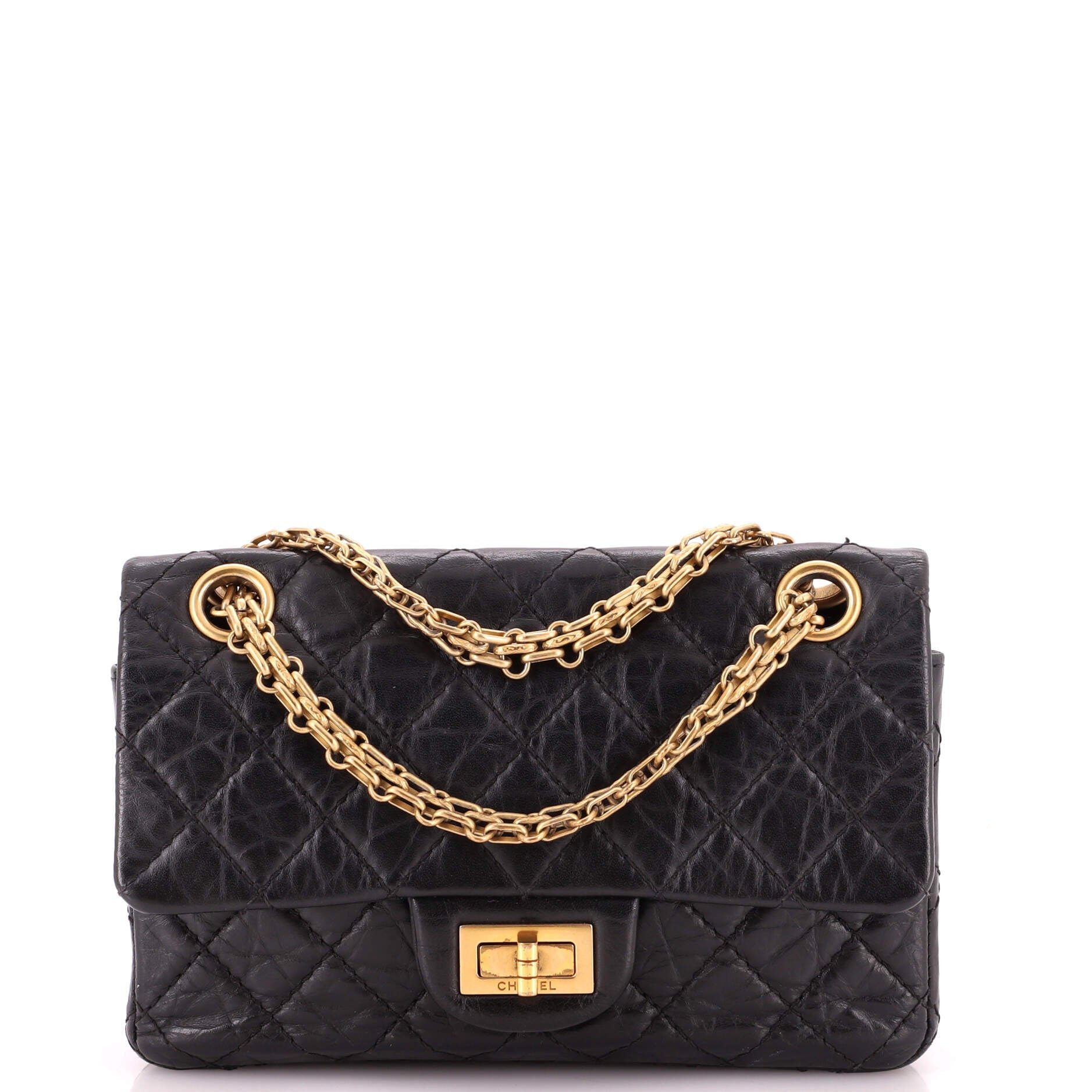 Reissue 2.55 Flap Bag Quilted Aged Calfskin Mini