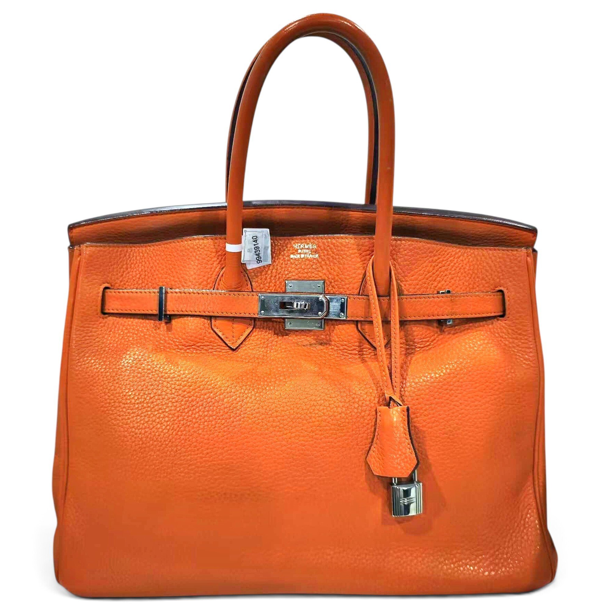 Birkin 35 leather handbag