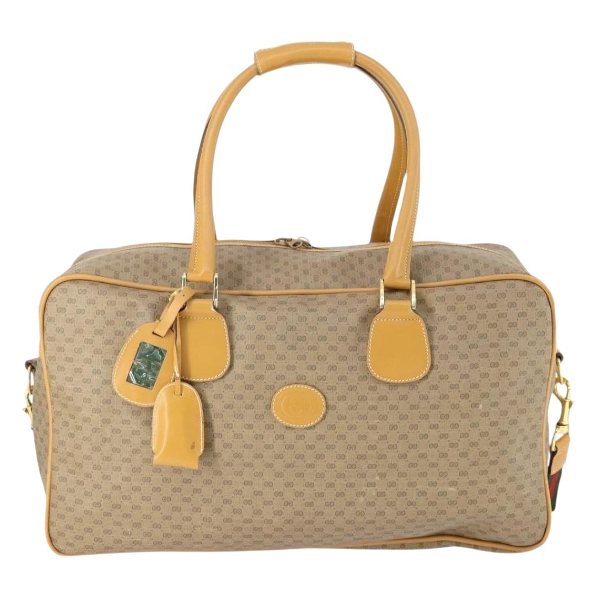Boston leather bowling bag