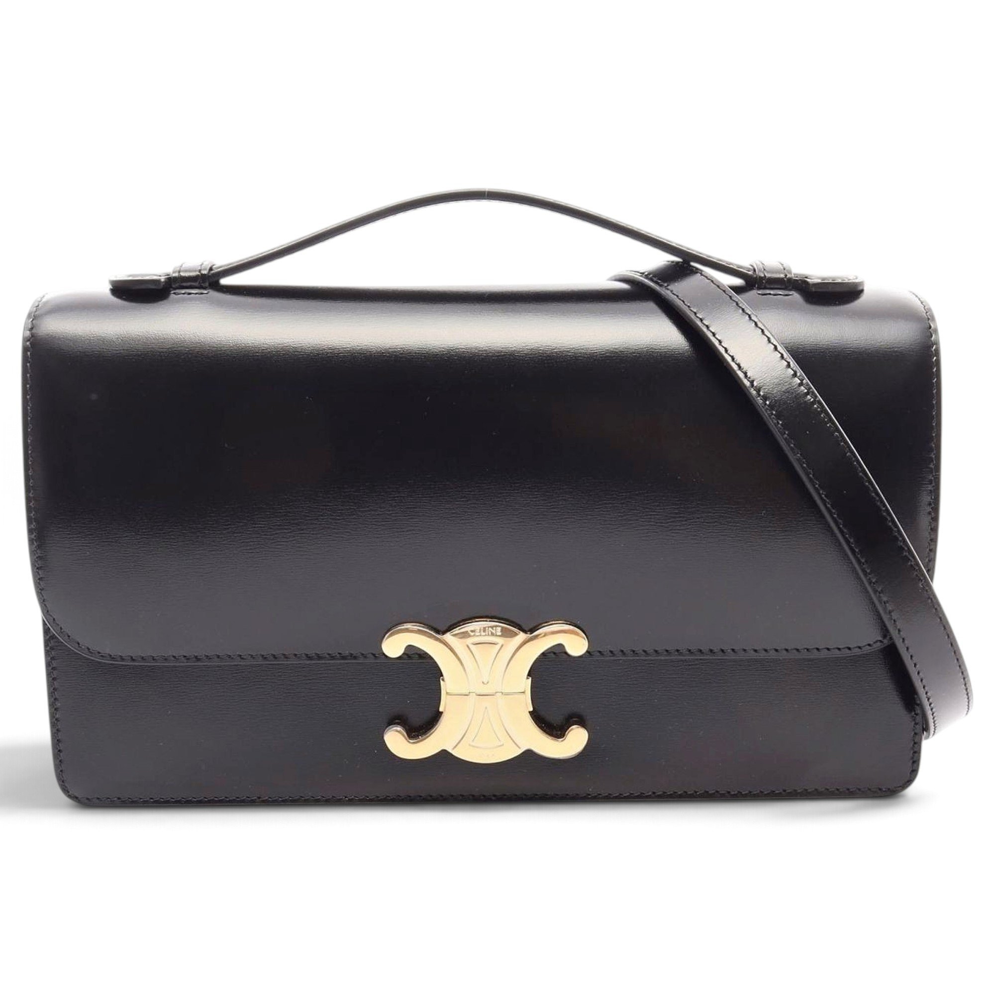 Triomphe leather handbag