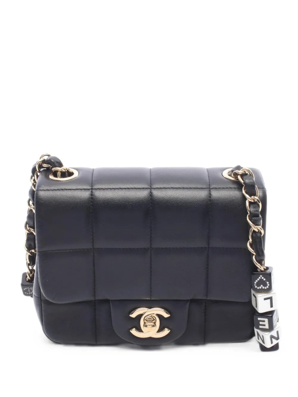 2021s mini Chocolate Bar flap cross body bag