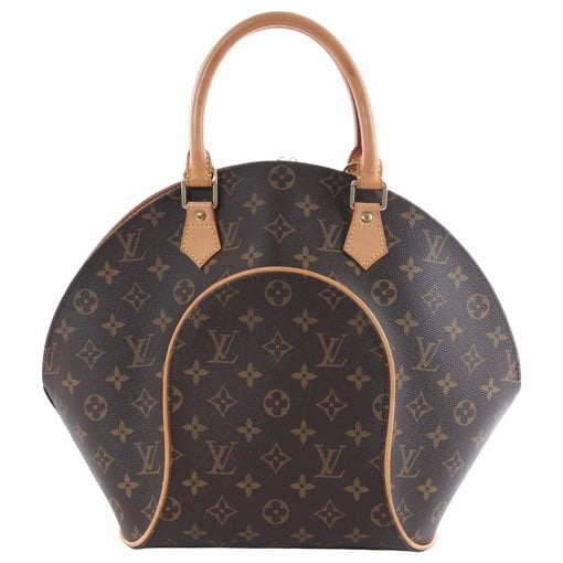Ellipse leather handbag