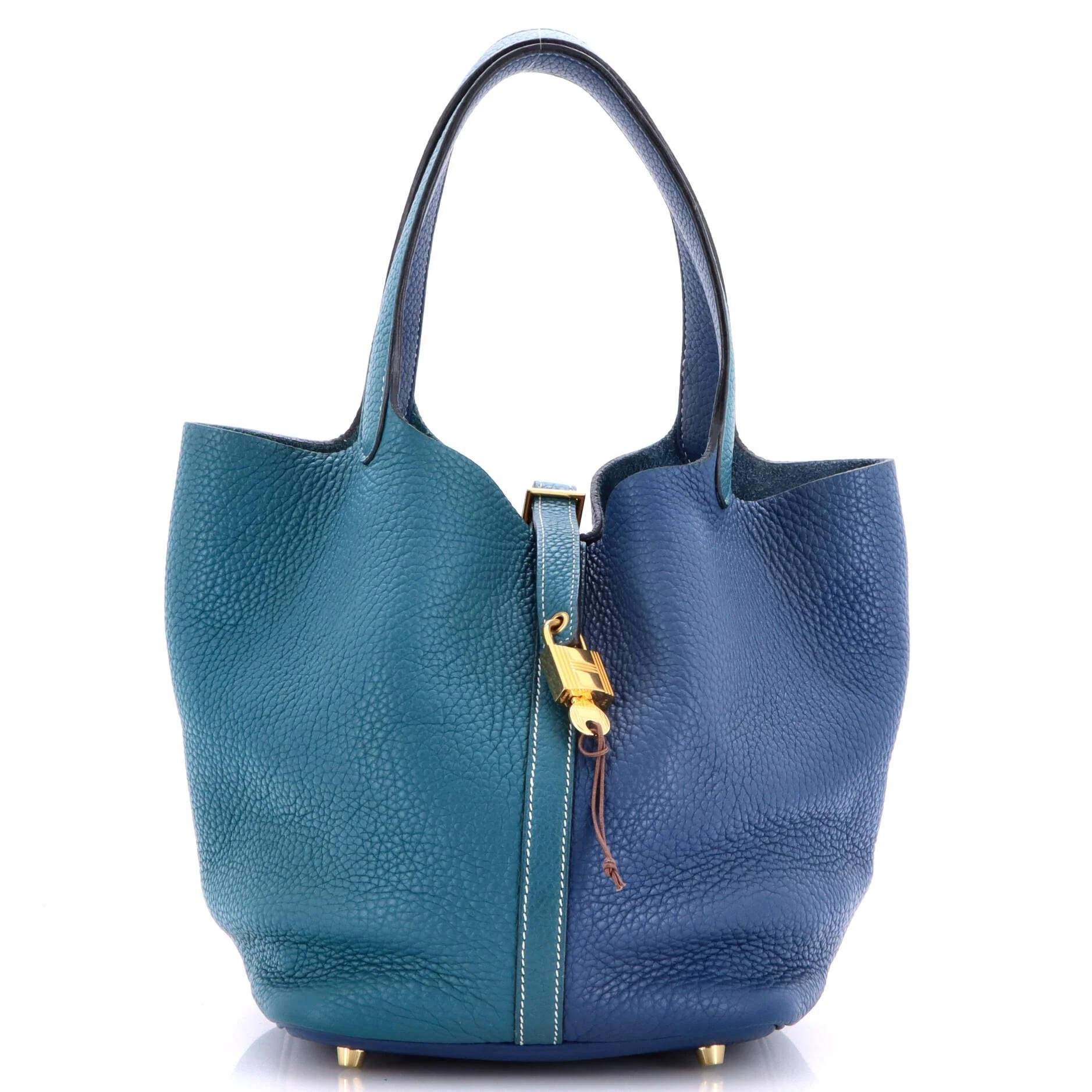 Picotin leather handbag