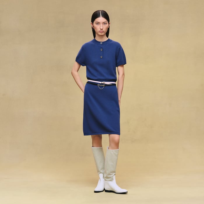 Bleu Outremer Cashmere Dress