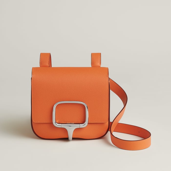 Orange Hermès Della Cavalleria Mini Bag II