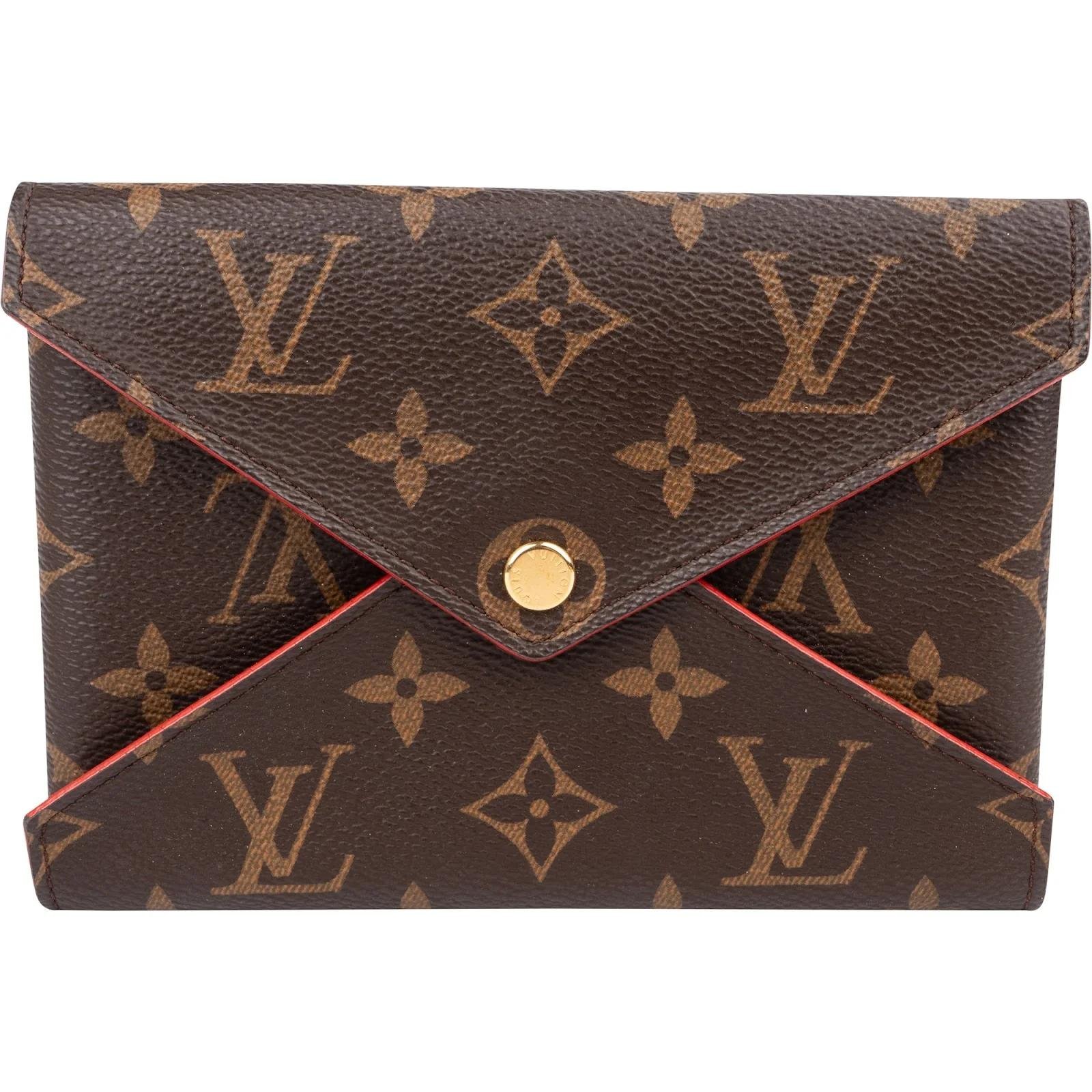 Kirigami leather clutch bag