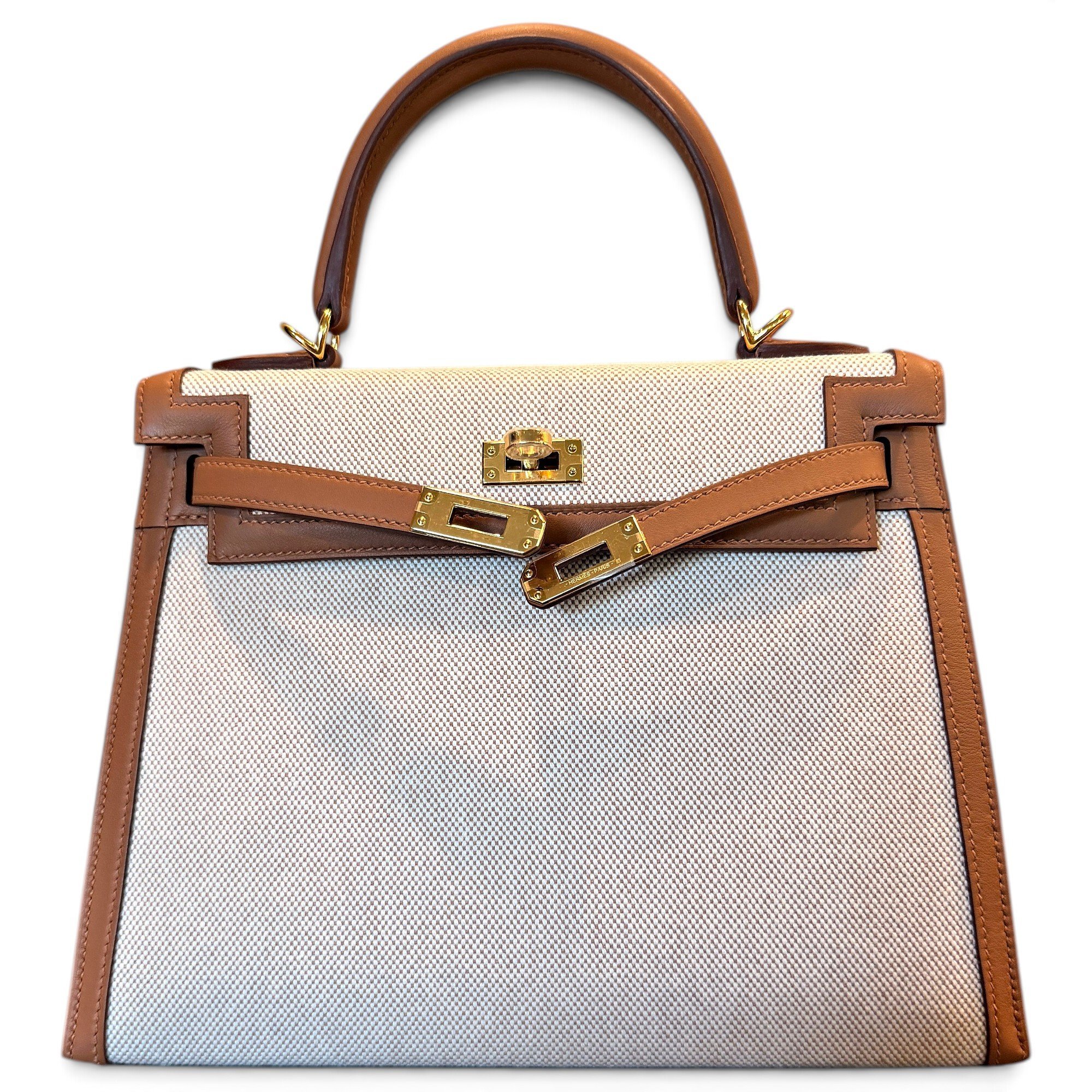 Kelly 25 cloth handbag