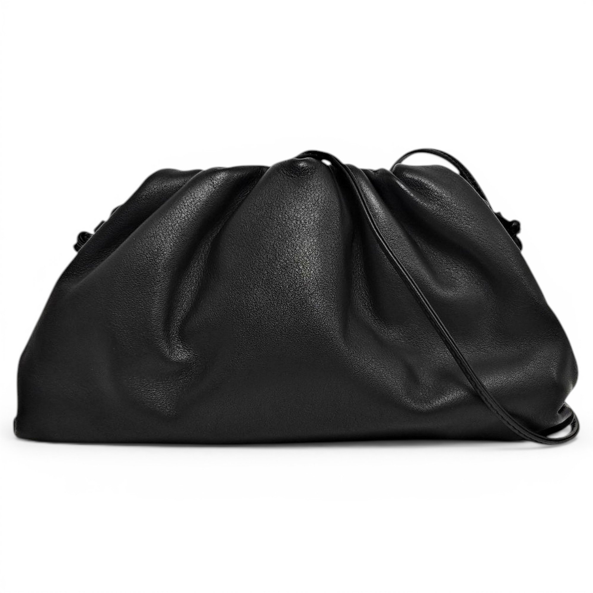 Pouch leather handbag