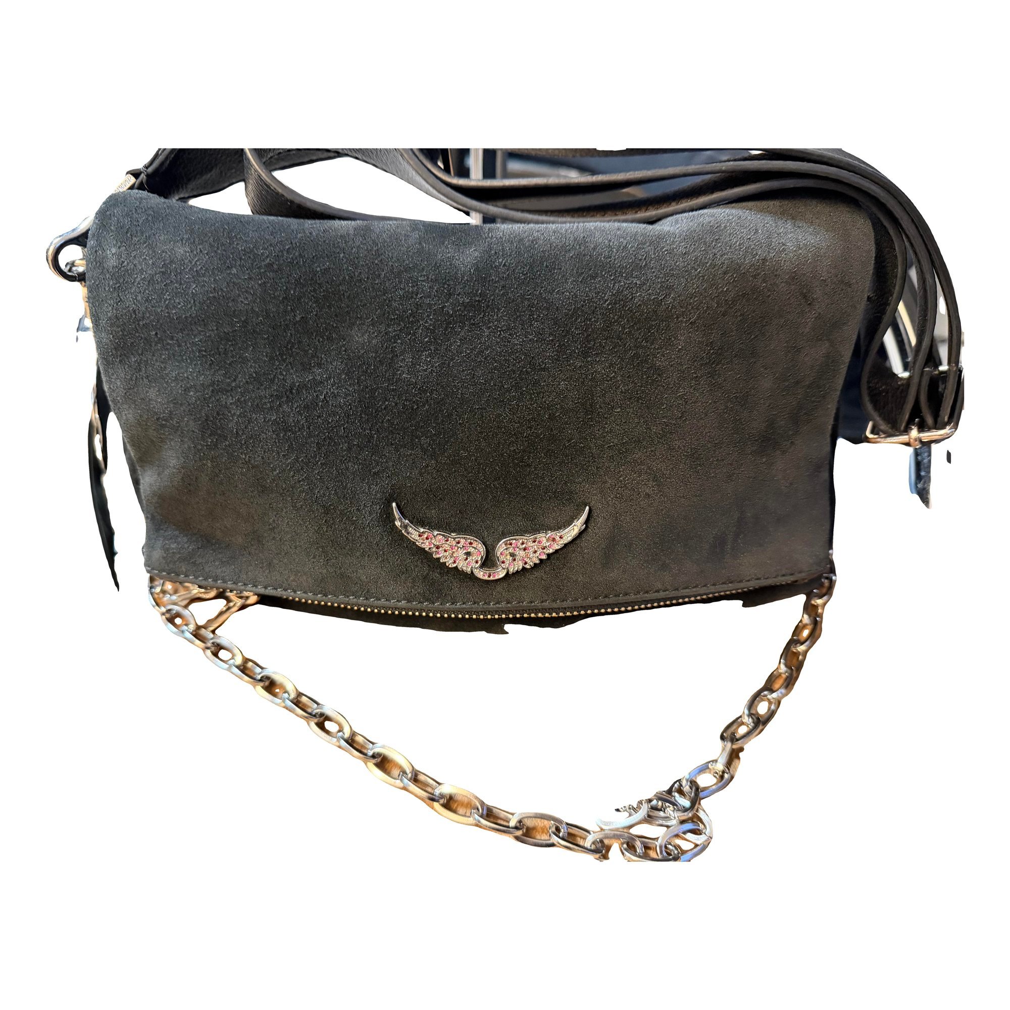 Rock velvet handbag