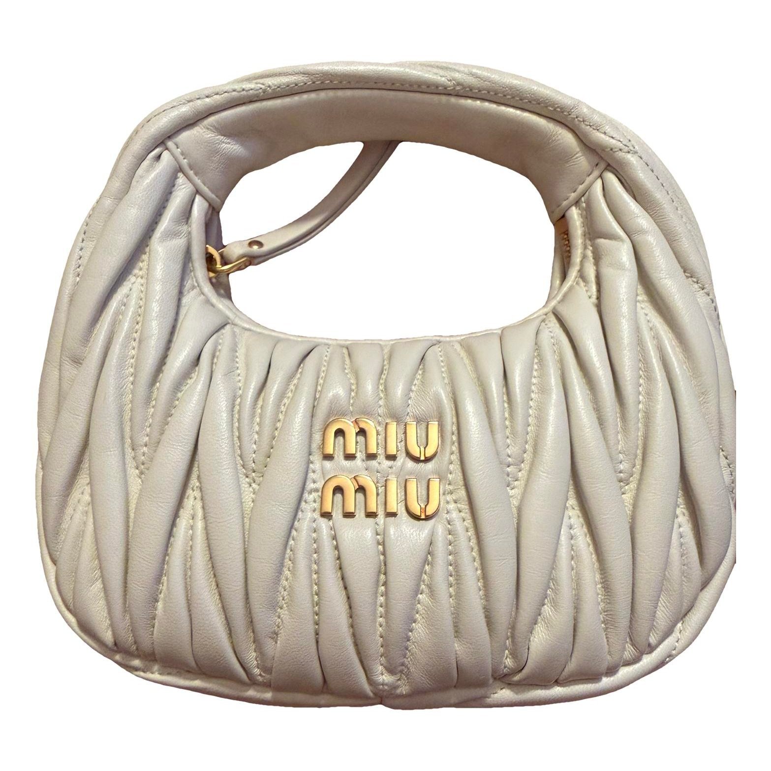 Miu Wander leather mini bag
