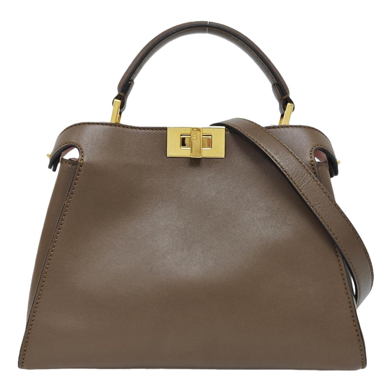 Peekaboo leather handbag