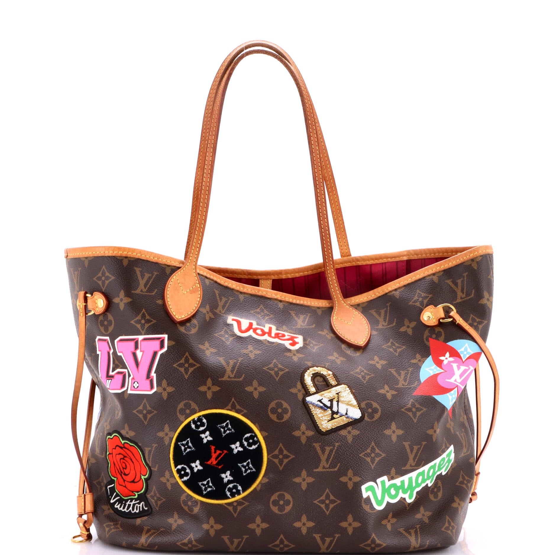 Neverfull NM Tote Limited Edition Patches Monogram Canvas MM