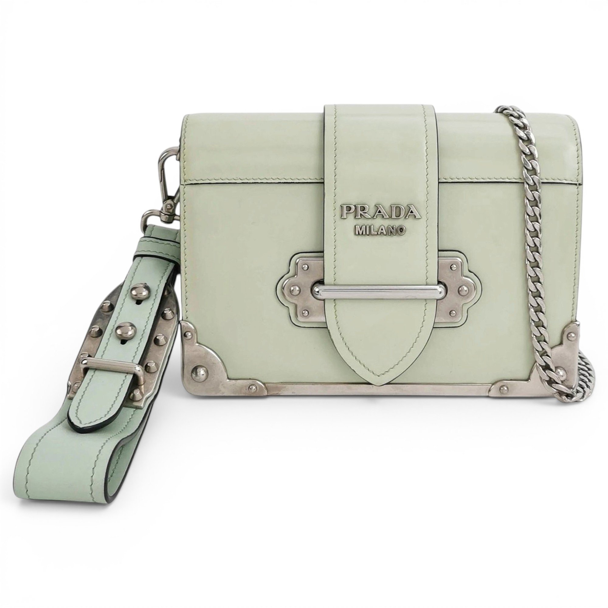 Cahier leather crossbody bag