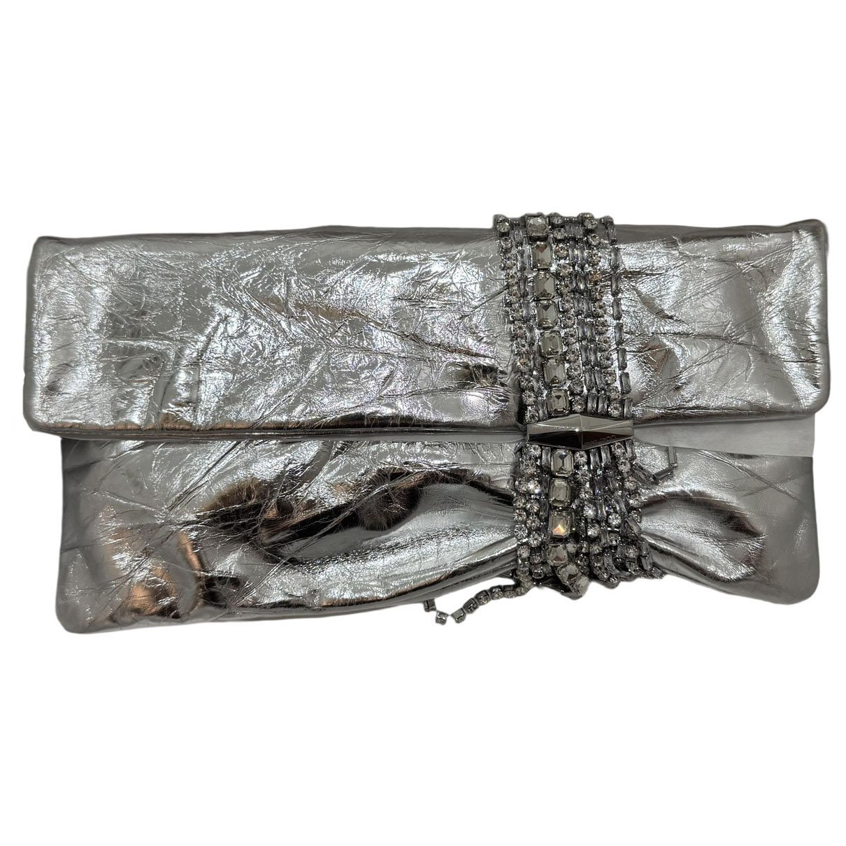 Leather clutch bag