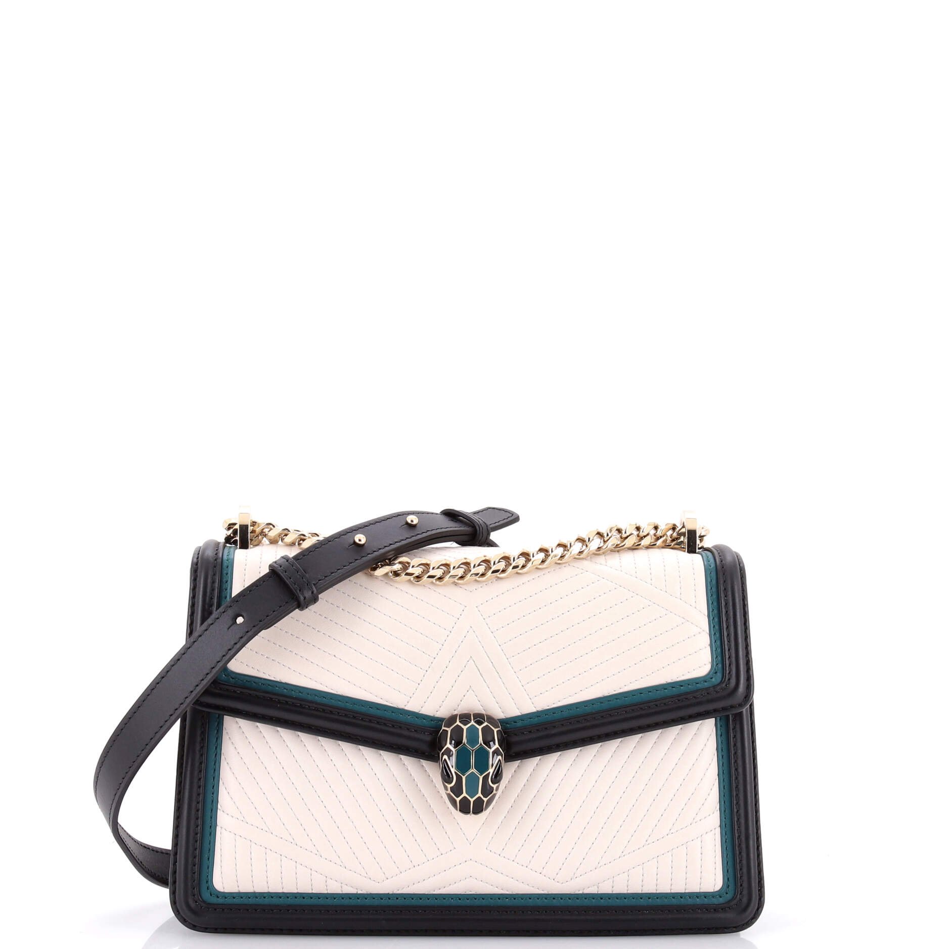 Bvlgari Serpenti Forever Shoulder Bag Quilted Leather Small