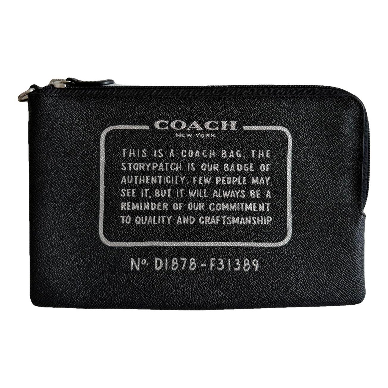 Leather clutch bag