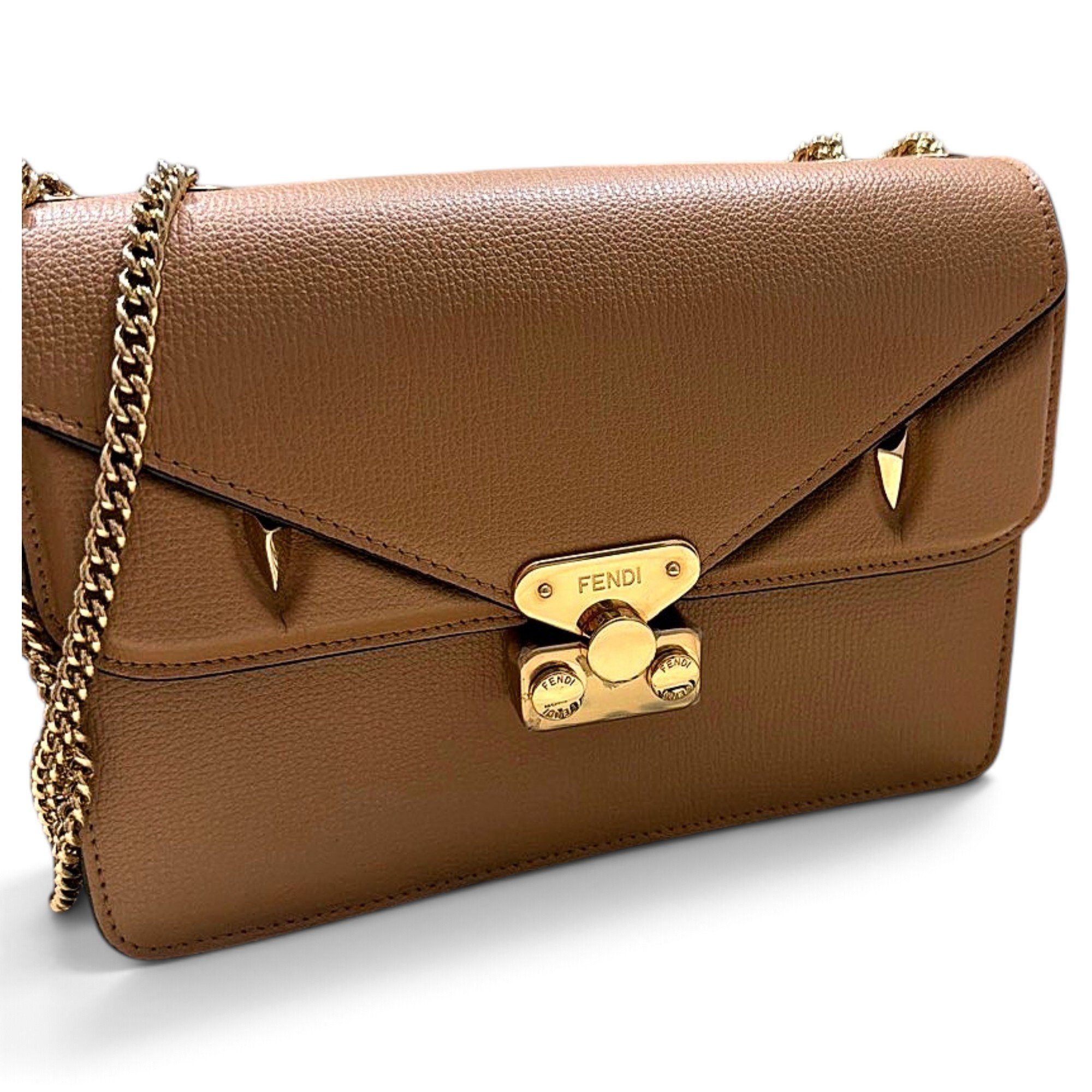 Fendi Bebaguette leather crossbody bag