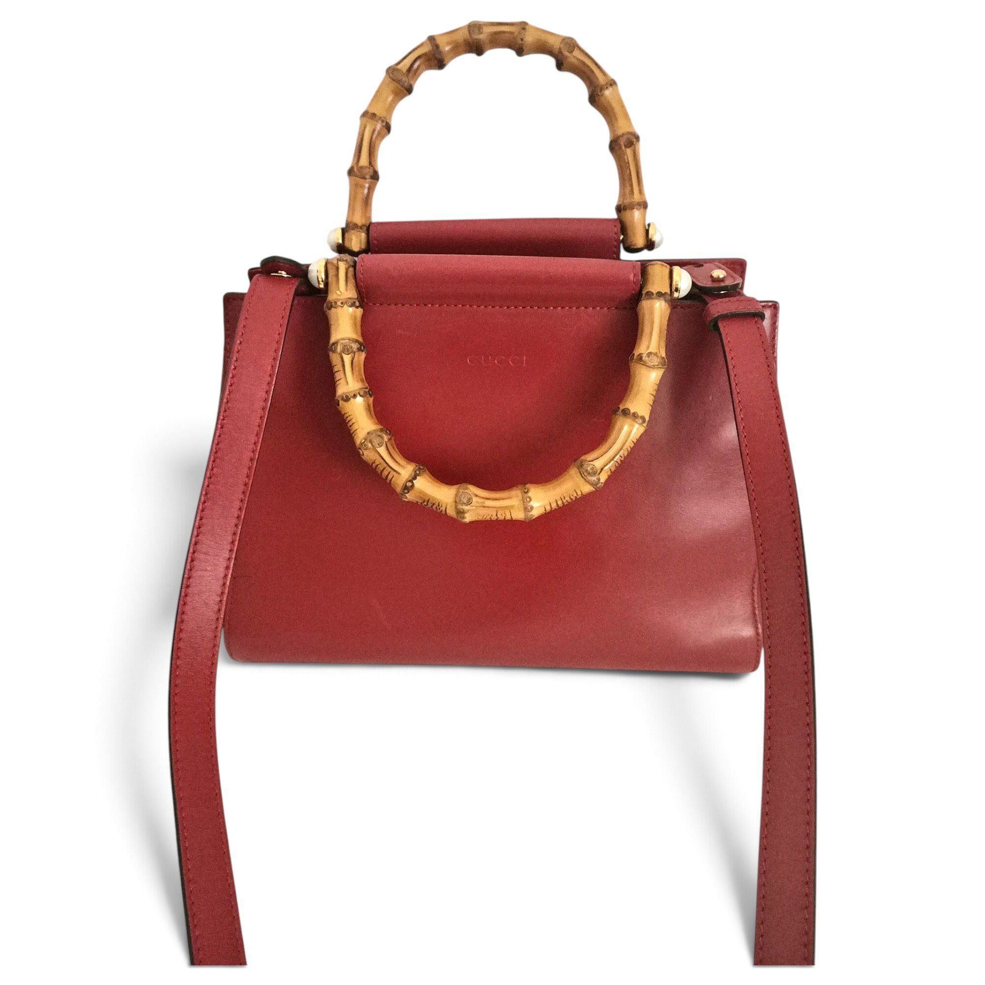 Bamboo leather handbag