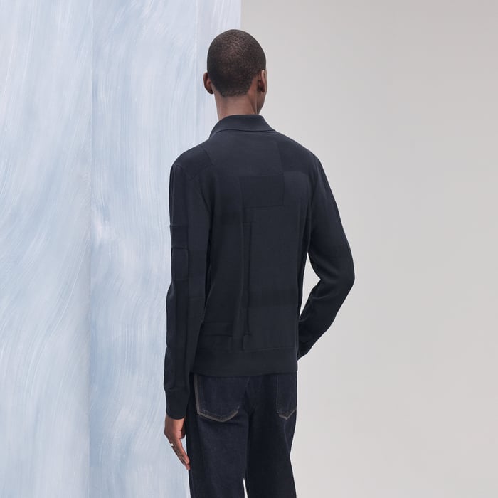 Marine "Calques En H" Polo Shirt