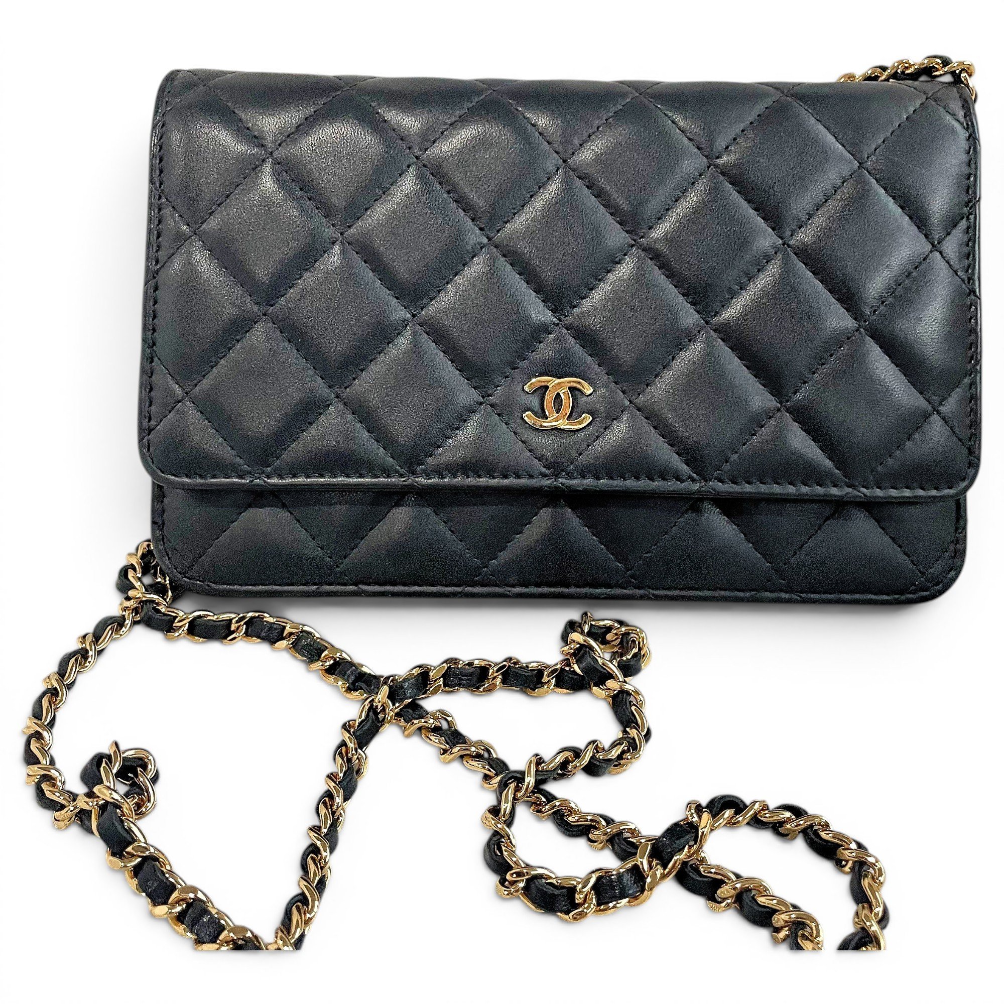 Wallet On Chain Timeless/Classique leather handbag