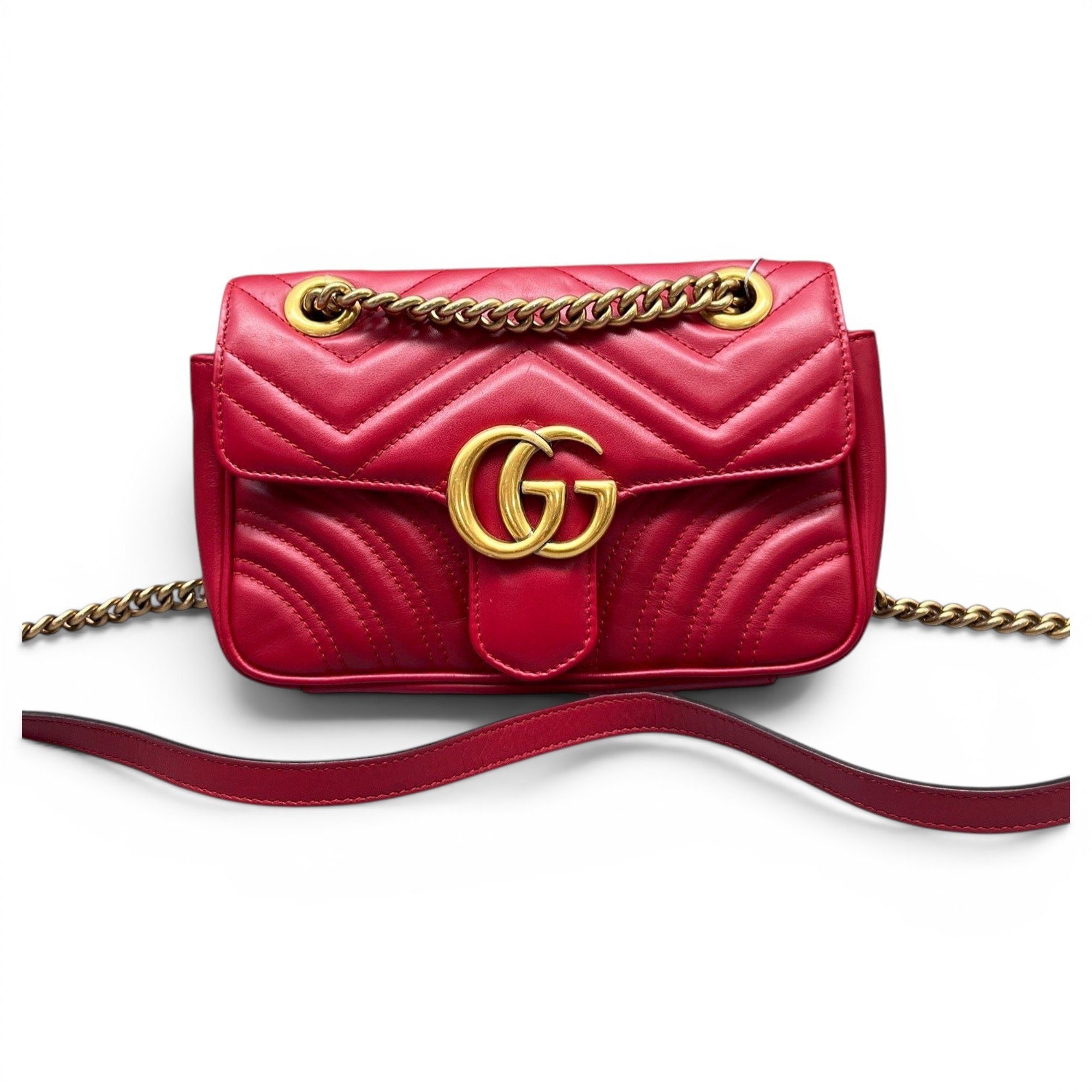 GG Marmont Flap leather crossbody bag