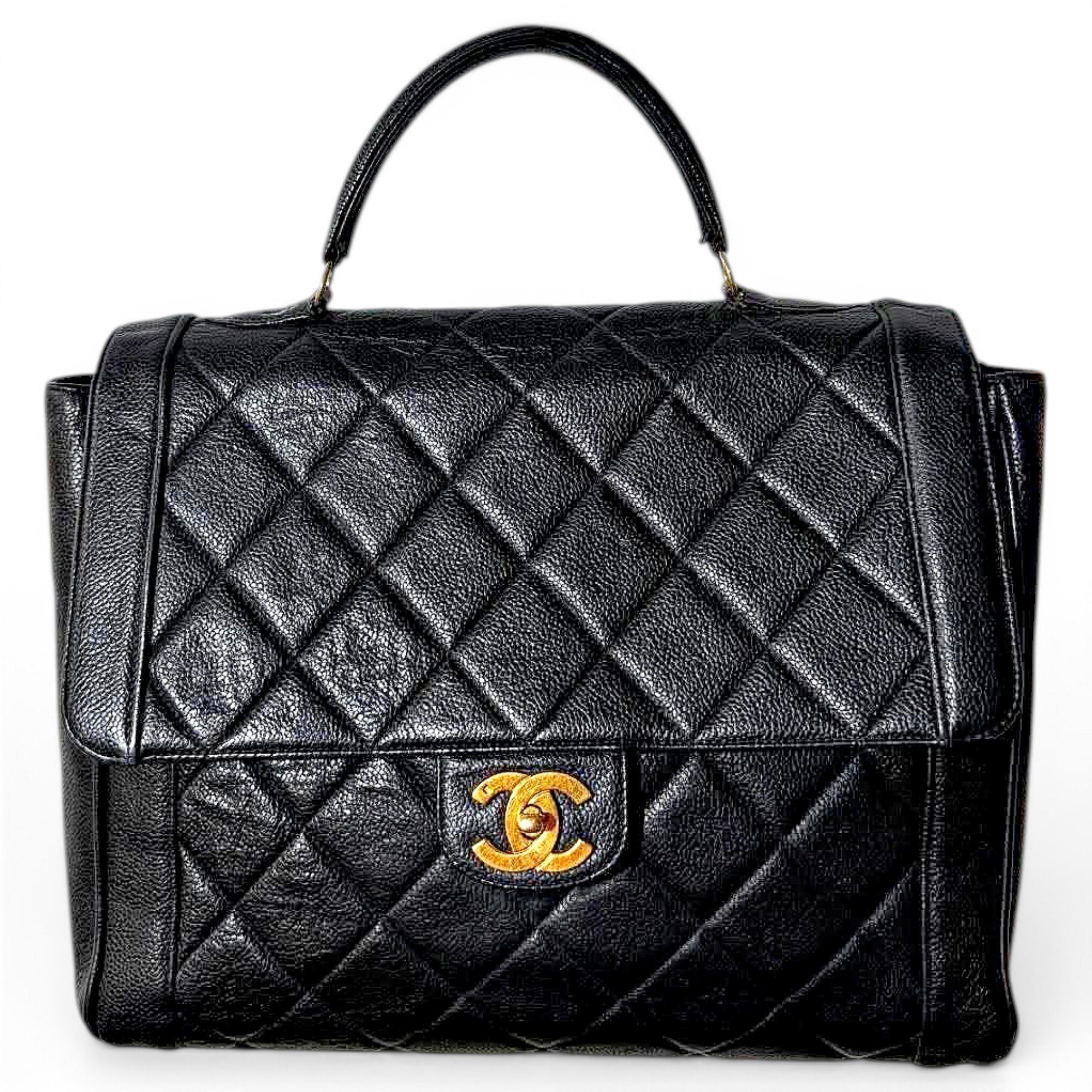 Trendy CC Flap leather handbag