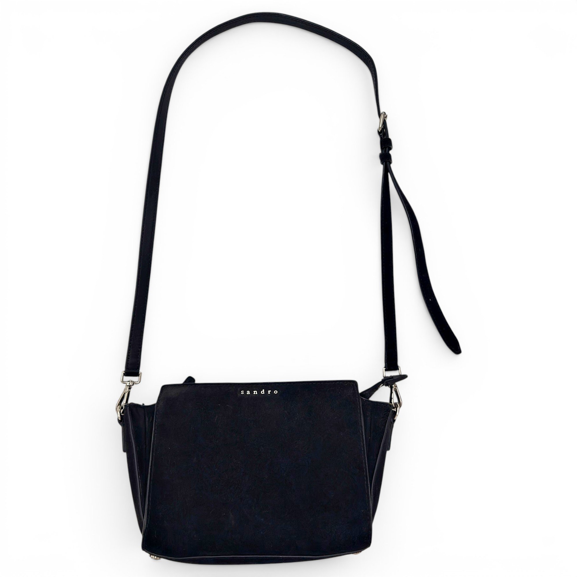 Sandro Leather crossbody bag