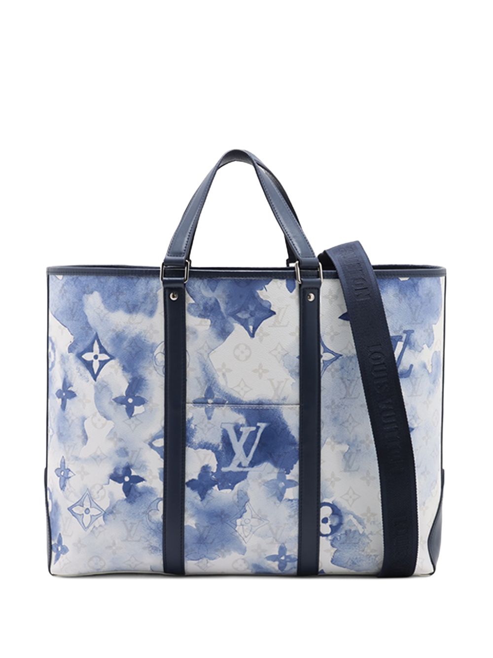2021 Monogram Watercolor Weekend Tote GM satchel