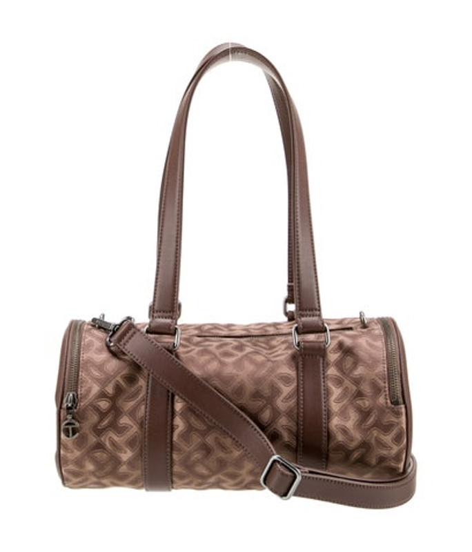 Telfar Jacquard Medium Chocolate Monogram Jacquard Duffle Medium