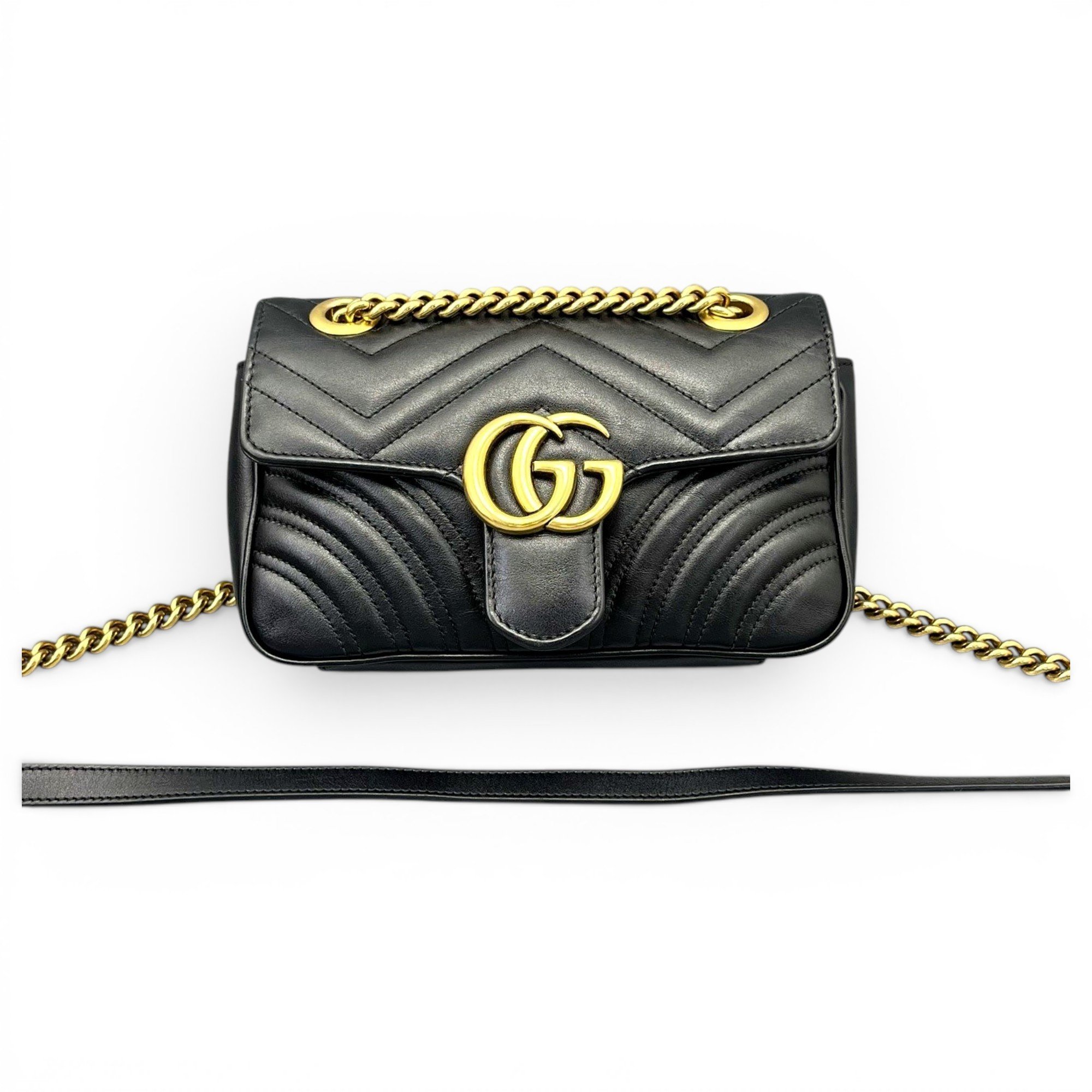 GG Marmont Flap leather handbag