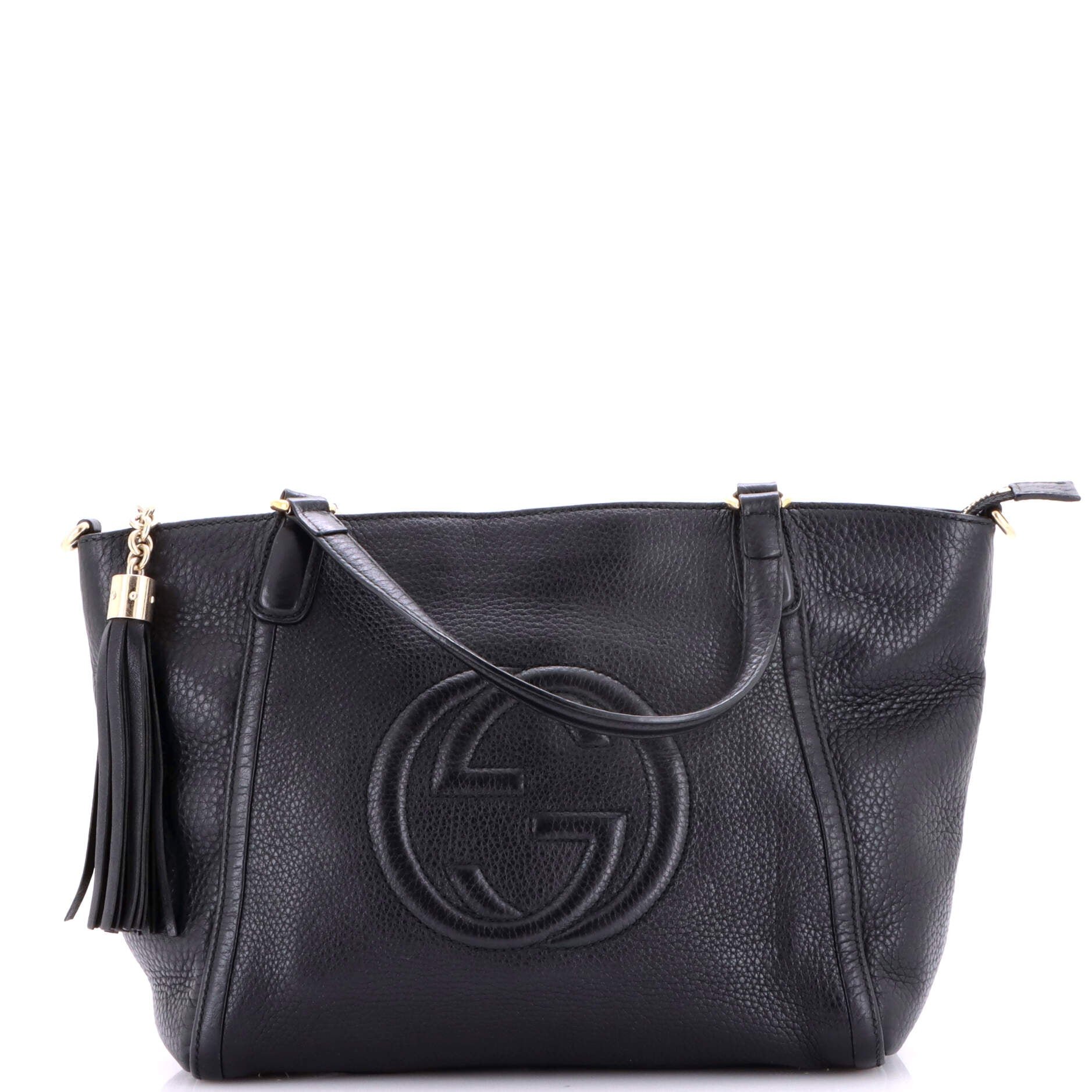 Soho Convertible Top Handle Bag Leather Small