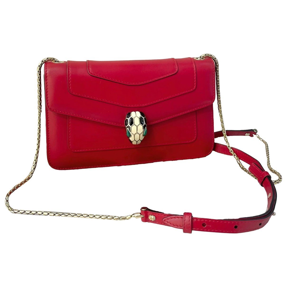 Serpenti leather handbag