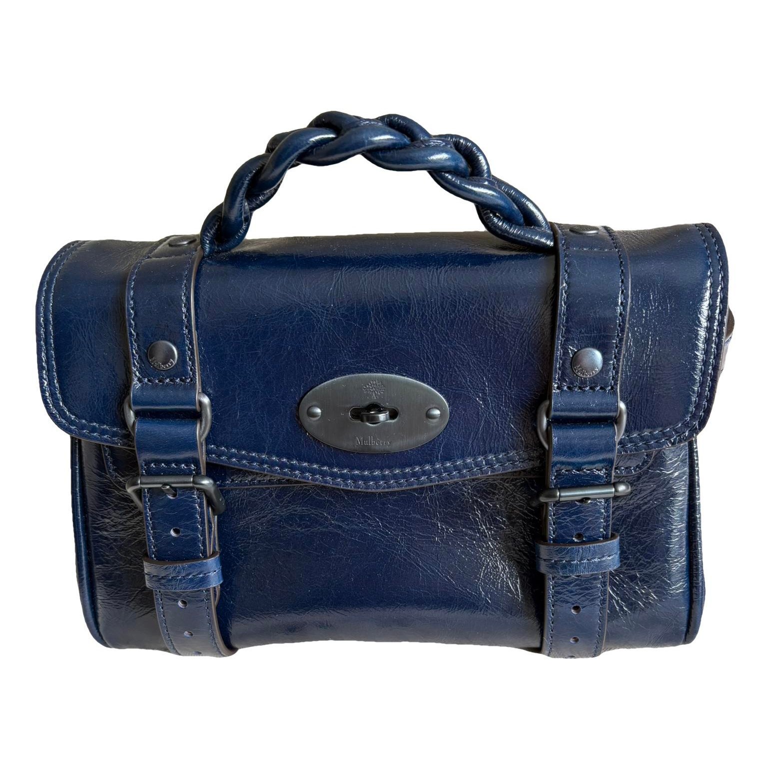 Alexa patent leather handbag
