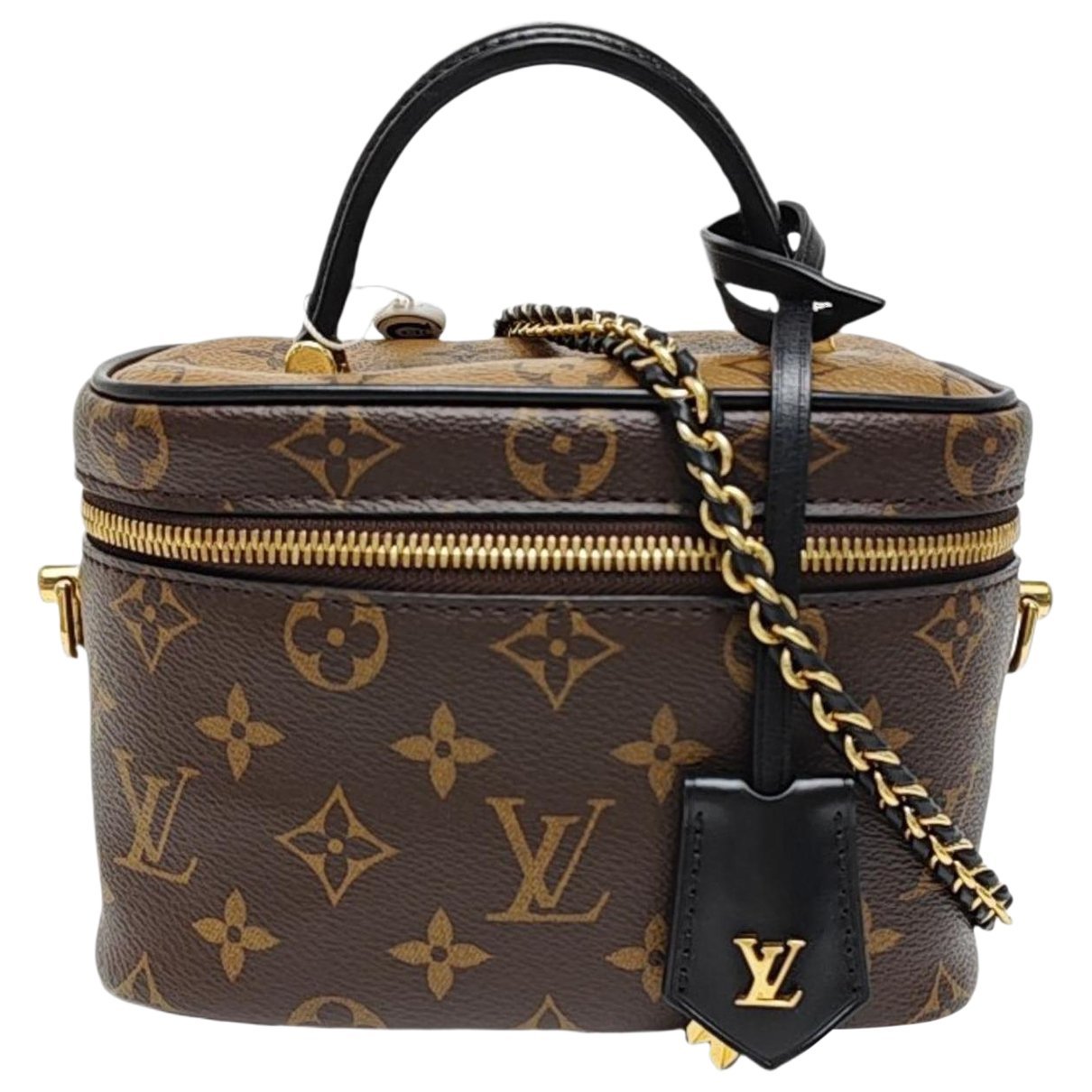 Vanity leather handbag