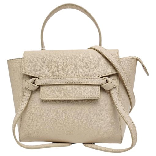 Belt leather handbag