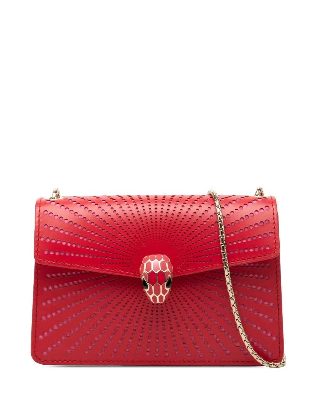 2010-2026 Small Laser Cut Calfskin Serpenti Forever Diamond Blast Sunshine crossbody bag