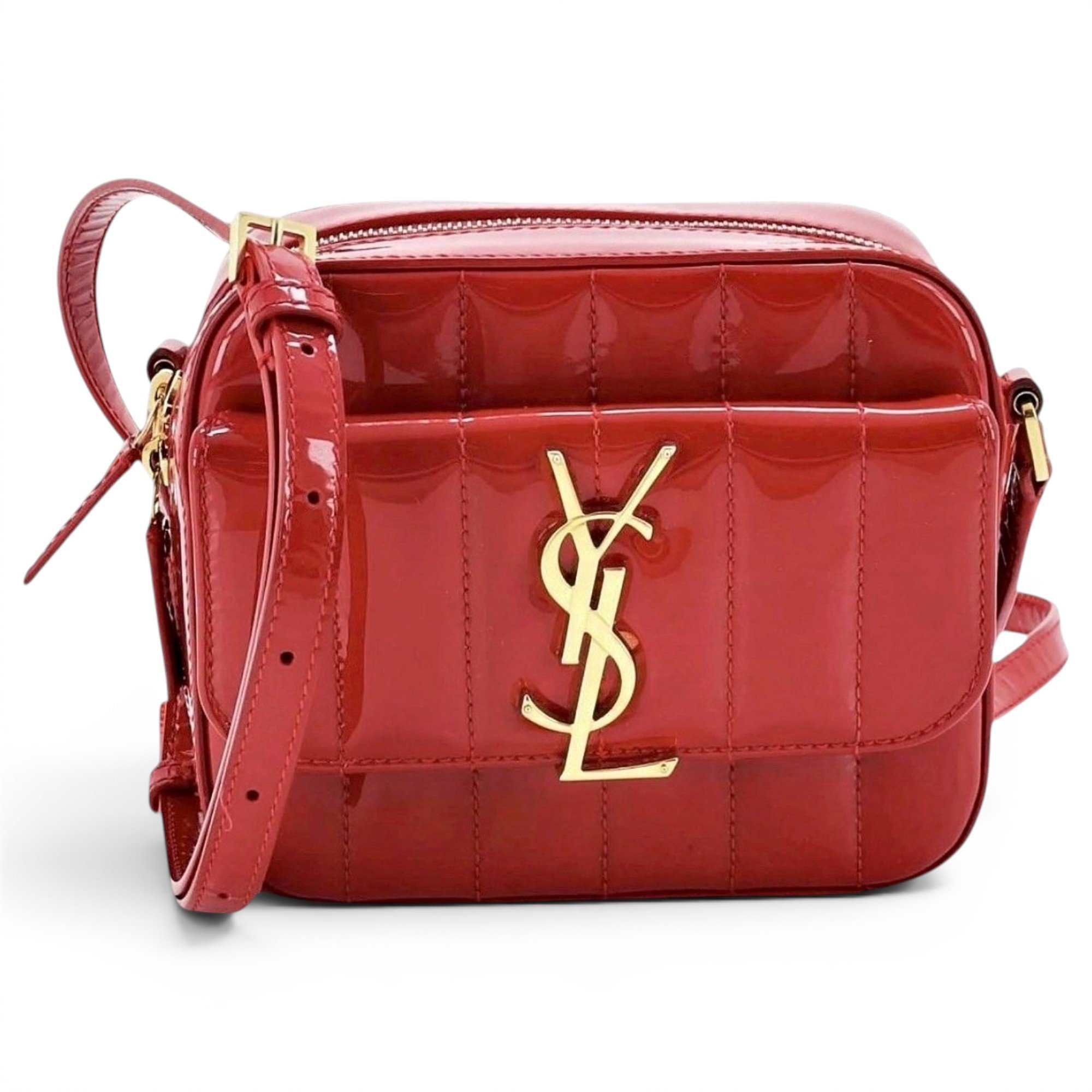 Vicky patent leather crossbody bag