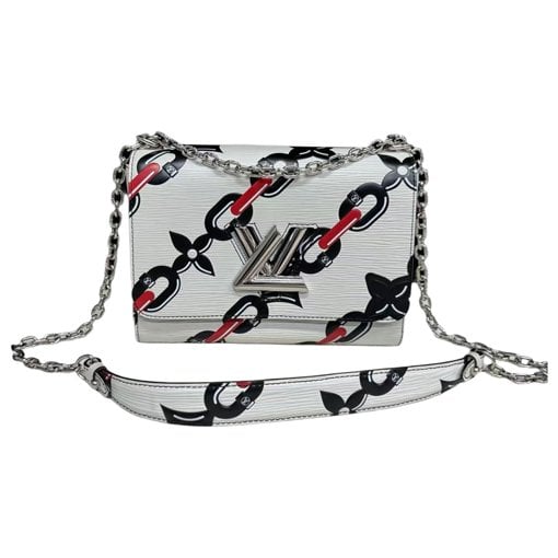 Twist leather handbag