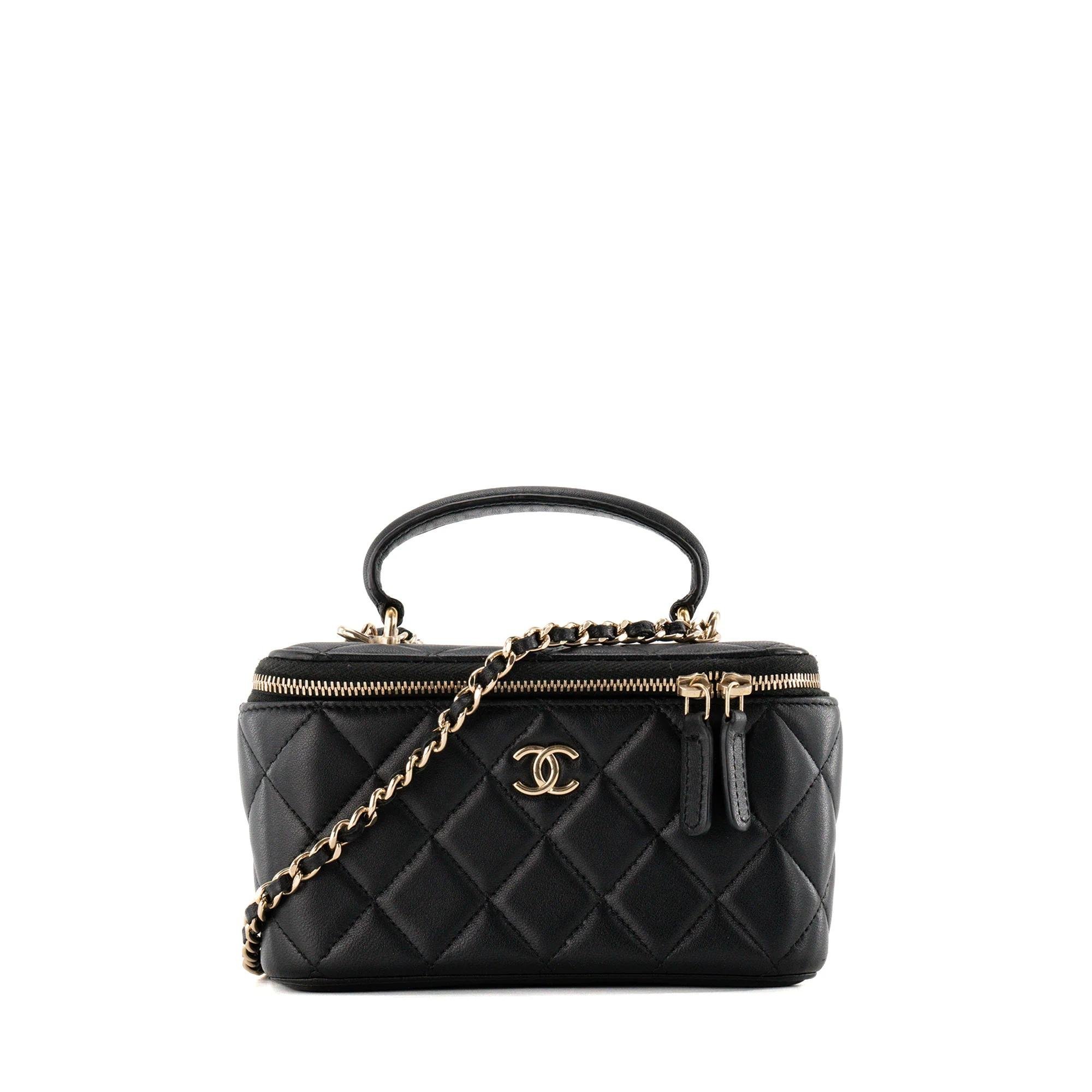 Trendy CC Vanity leather crossbody bag