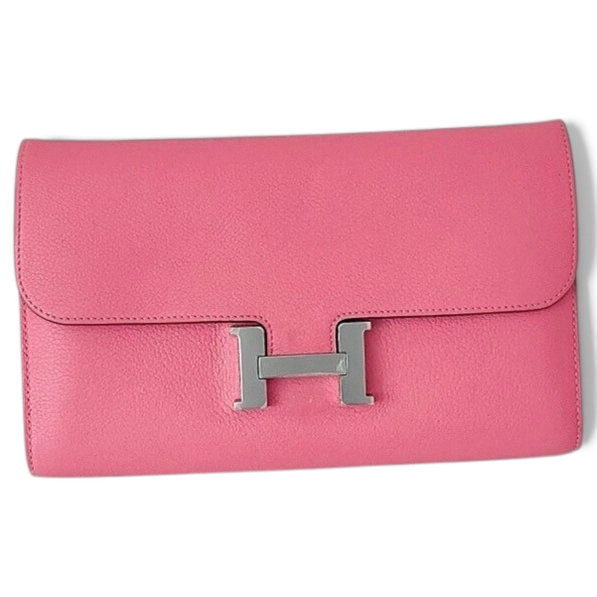 Leather clutch bag