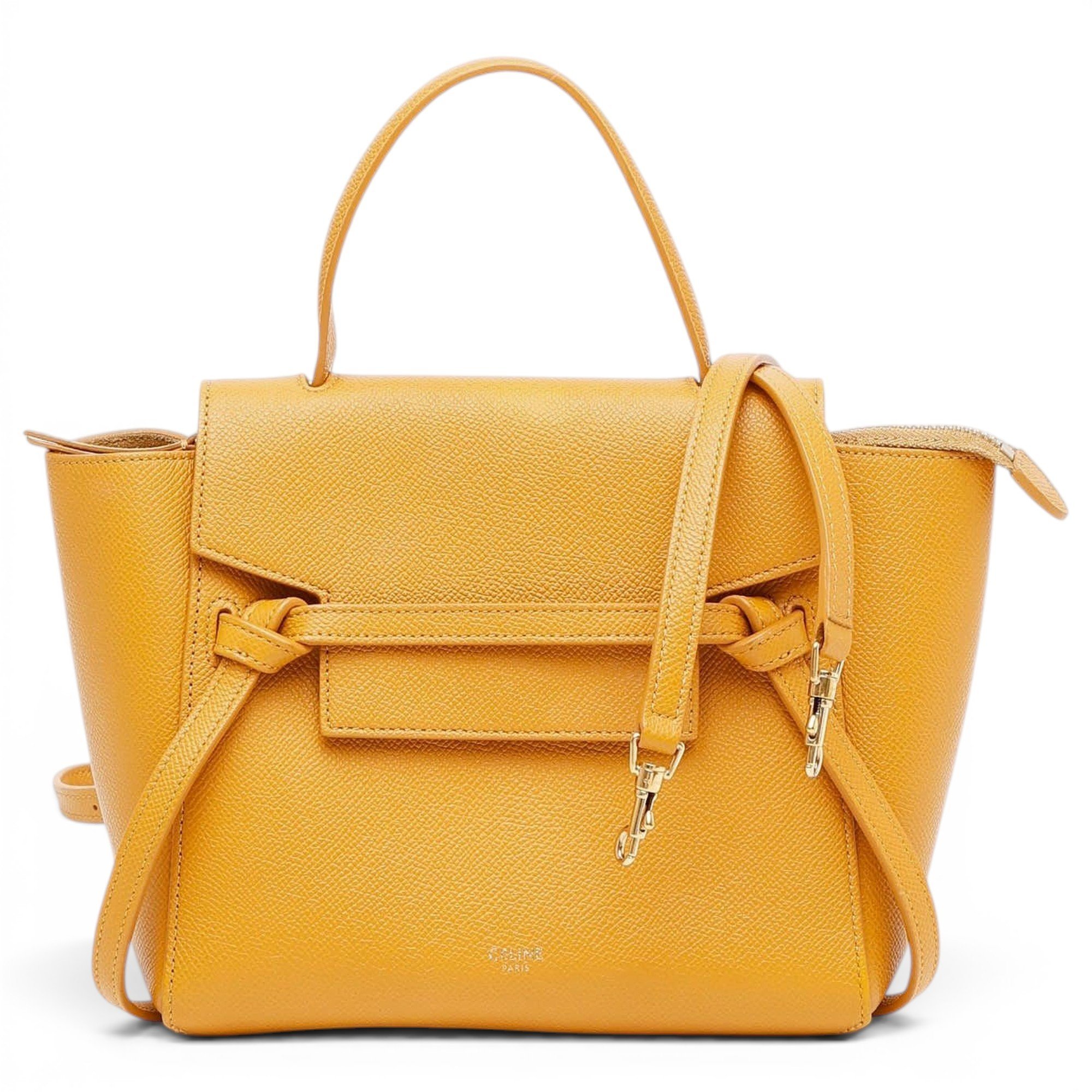 Belt leather crossbody bag
